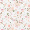 Printed Cotton PRETTY2 White / Pink